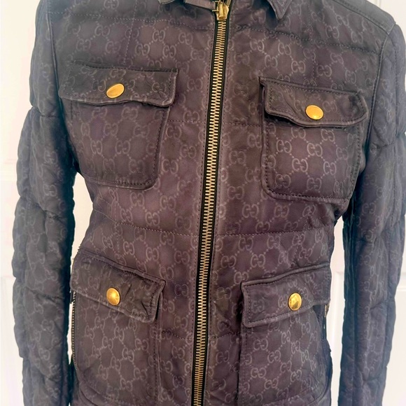 Gucci embossed GG leather jacket - Picture 13 of 16